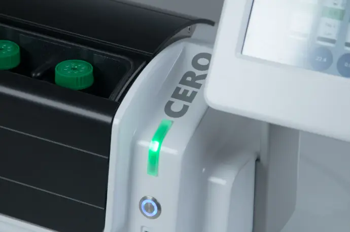cero incubator bioreactor label
