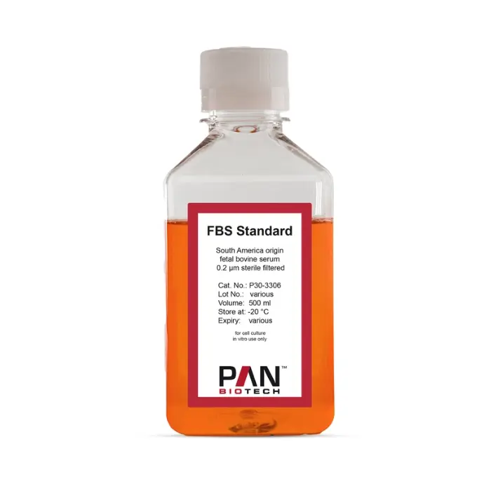 Flasche PAN-Biotech FBS Standard, fötales Kälberserum südamerikanischer Herkunft