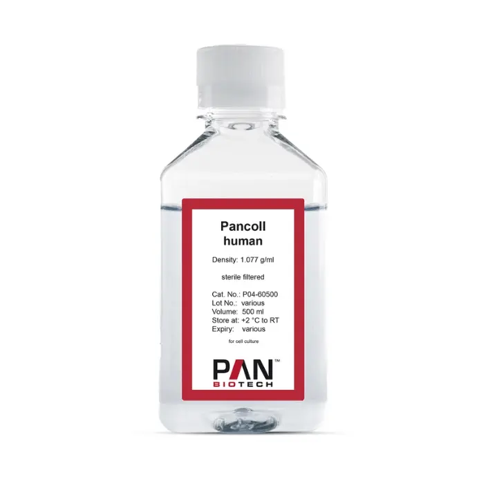 Flasche Pancoll human Trennlösung von PAN-Biotech, Dichte 1,077 g/ml