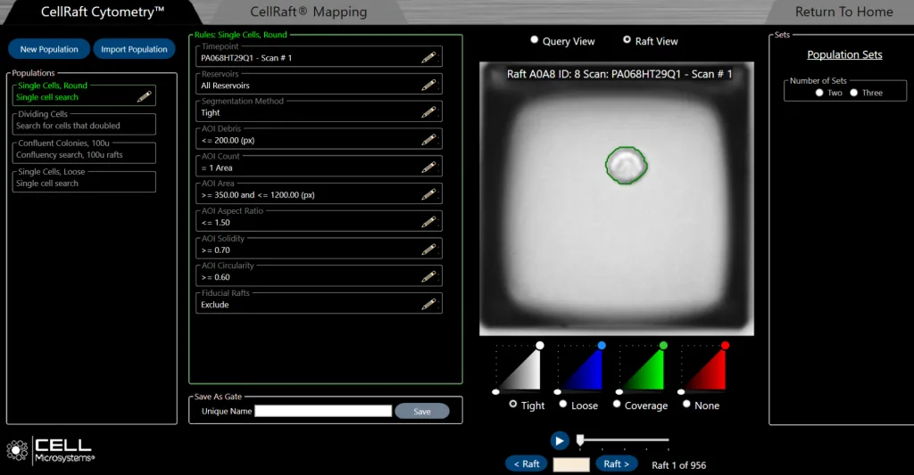 CellRaft Cytometry Software CellRaft Cytometry Software