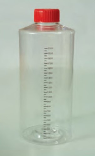 Tissue Culture Roller Bottle, vented cap, surface area: 750cm2,Total volume : 2000ml