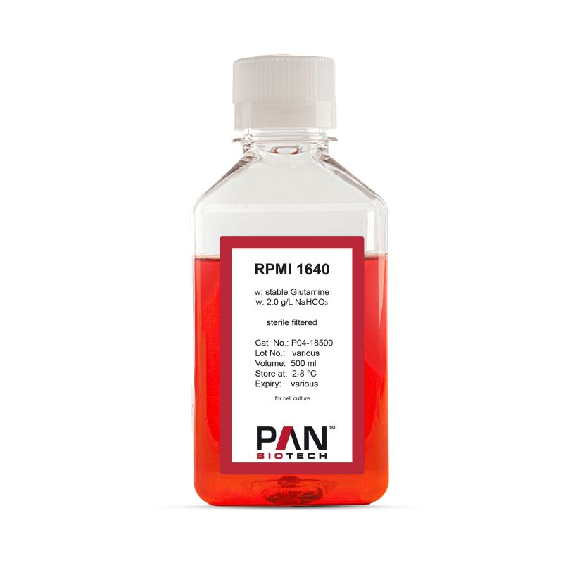 RPMI 1640, with stable Glutamine, w: 2.0 g/L NaHCO3, 500ml