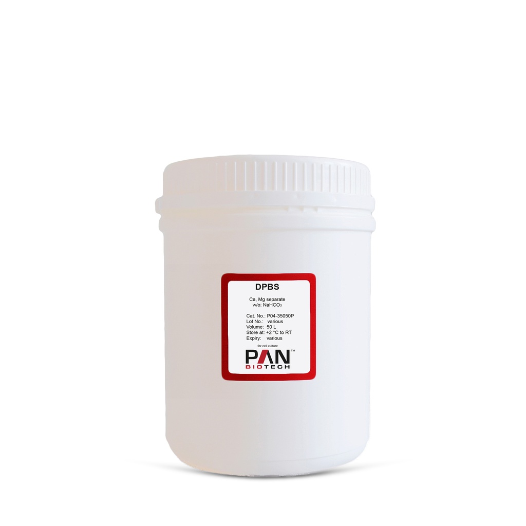 DPBS, Ca, Mg separate, w/o: NaHCO3, Powder, 50 L