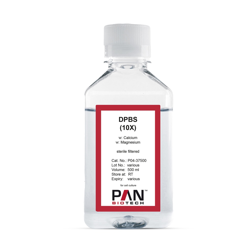 DPBS, (10x) w: Ca and Mg, 500 ml