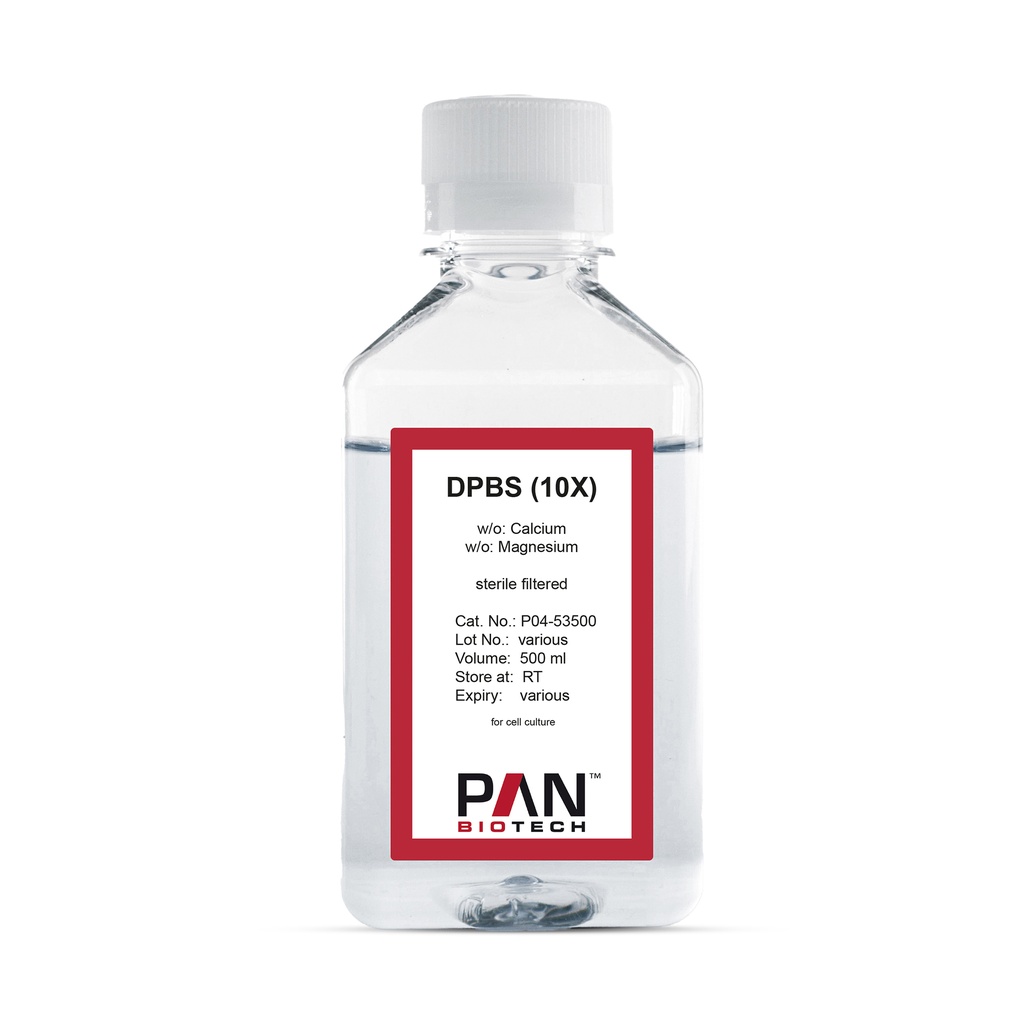 DPBS, (10x) w/o: Ca and Mg, 500 ml