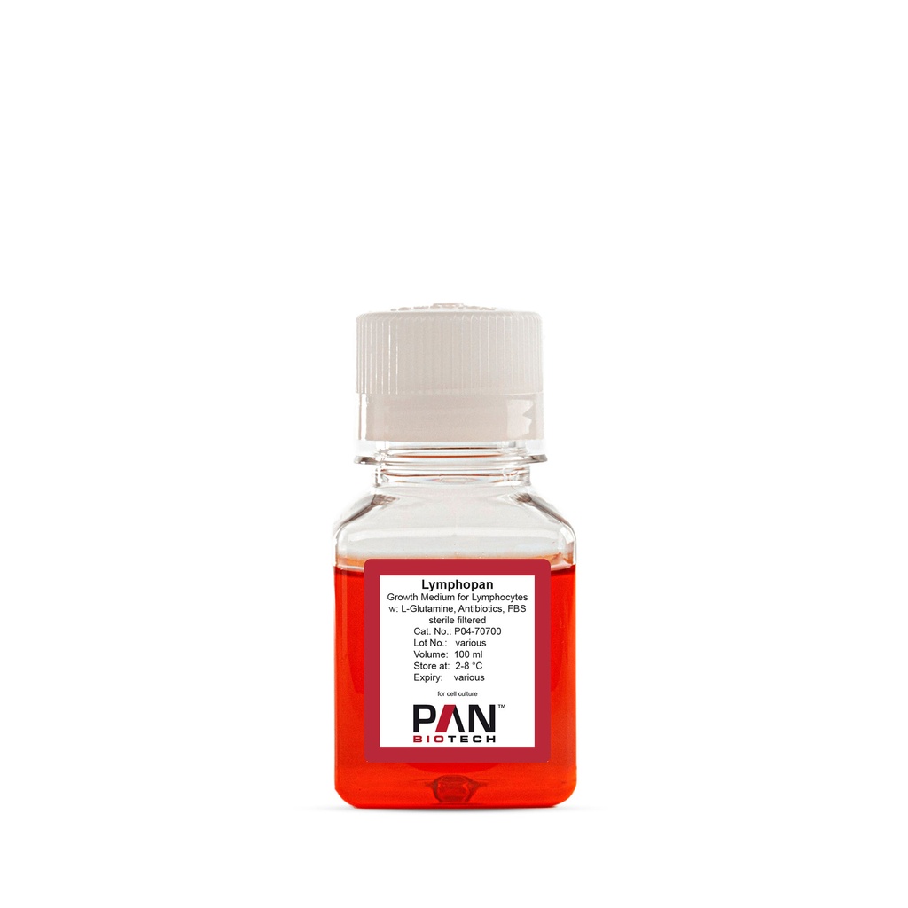 Lymphopan, Growth Medium for Lymphocytes, w: L-Glutamine, w: Antibiotics, w: FBS, 100 ml
