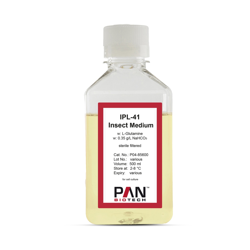 IPL-41 Insect Medium, w: L-Glutamine, w: 0.35 g/L NaHCO3, 500 ml