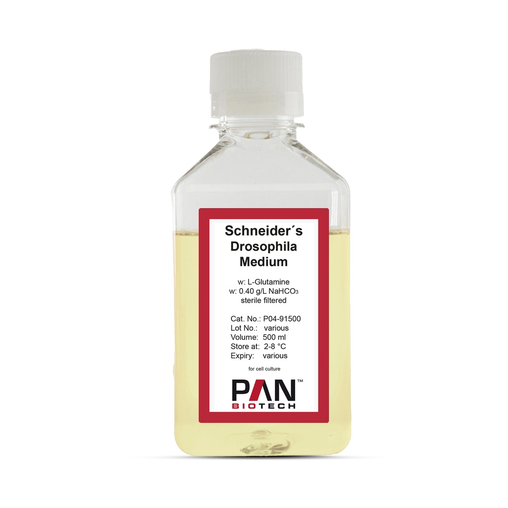 Schneider’s Drosophila Medium, w: L-Glutamine, w: 0.4 g/L NaHCO3, 500 ml