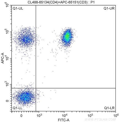 [CL488-65134-100TESTS] CoraLite®488 Anti-Human CD4 (OKT4)