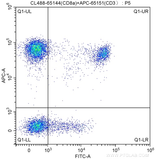 [CL488-65144-100TESTS] CoraLite®488 Anti-Human CD8a (RPA-T8)