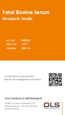 [990802] Fetal Bovine Serum, Research Grade 