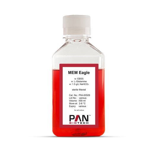 [P04-00509] MEM Eagle w: EBSS, w: L-Glutamine, w: 1.5 g/L NaHCO3, 500 ml
