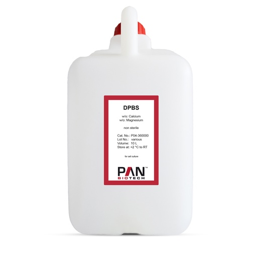 [P04-360000] DPBS w/o: Ca and Mg, non sterile, 10 L