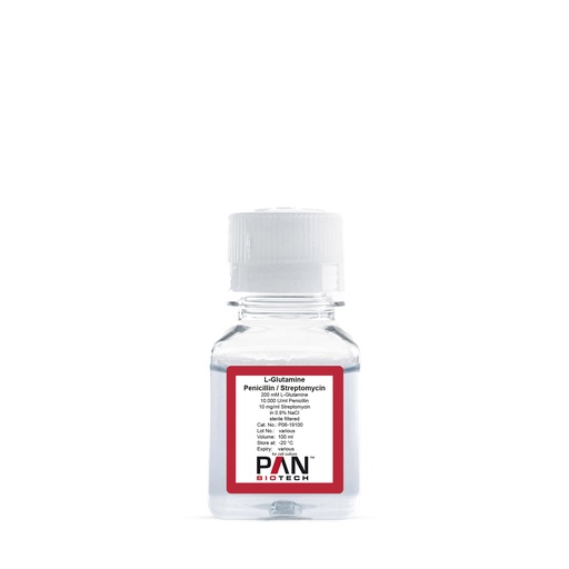[P06-19100] L-Glutamine-Penicillin-Streptomycin, 200 mM L-Glutamine, 10.000 U/ml Penicillin, 10 mg/ml Streptomycin, in 0.9% NaCl, 100 ml