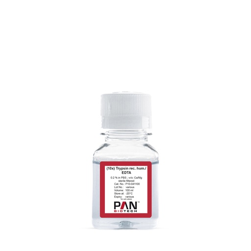 [P10-041100] (10x) Trypsin rec. hum. /EDTA 0.2 % in DPBS, w/o: Ca and Mg, 100 ml