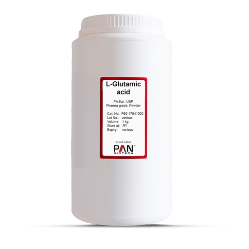 [P60-17041000] L-Glutamic acid (Ph. Eur.,USP) Pharma grade, Powder, 1 kg